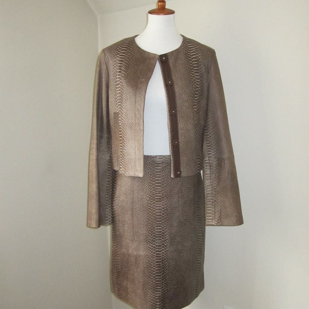 BCBGmaxazaria Snake print leather set